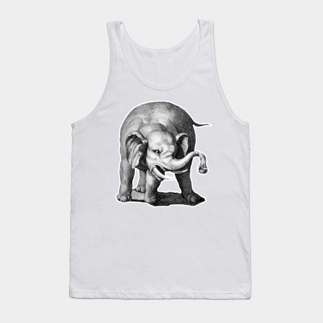 Angry elephant Tank Top by Marccelus